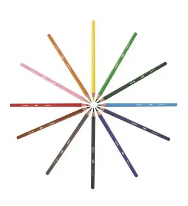 PACHET MIXT CREIOANE COLORATE SI CERATE + CARIOCI BIC [3]