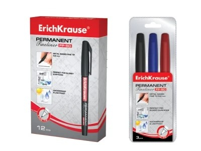 Permanent marker Fineliner FP-50, pentru orice suprafata, CD/DVD, 06 mm, ErichKrause [2]