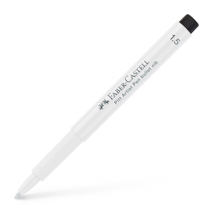 PITT ARTIST PEN CALIGRAFIC 1.5 ALB FABER-CASTELL [1]