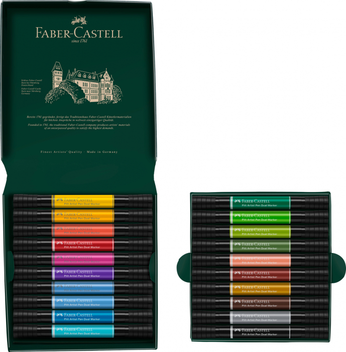 PITT ARTIST PEN DUAL MARKER SET 20 BUC FABER-CASTELL [3]