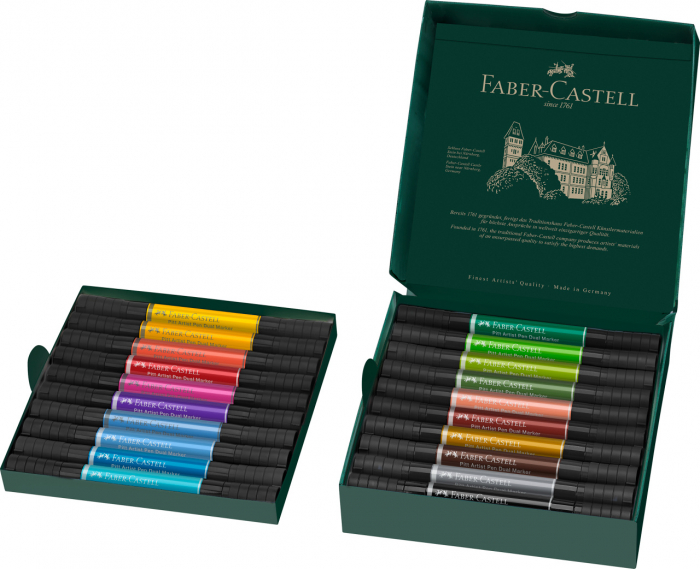 PITT ARTIST PEN DUAL MARKER SET 20 BUC FABER-CASTELL [2]