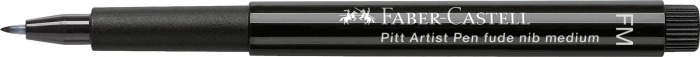 PITT ARTIST PEN FUDE FM NEGRU FABER-CASTELL [3]