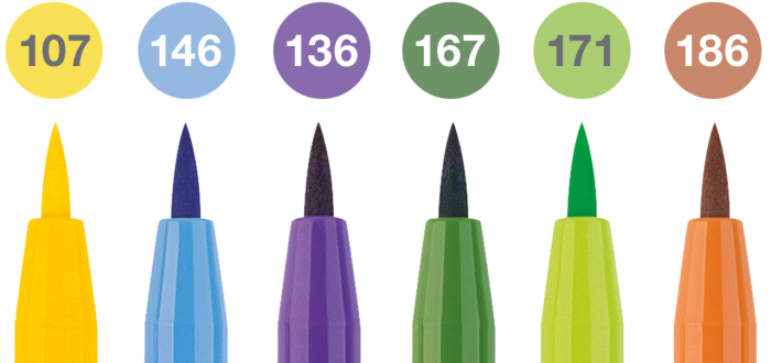 PITT ARTIST PEN SET 6 BUC CULORI VARA 2022 FABER-CASTELL [2]