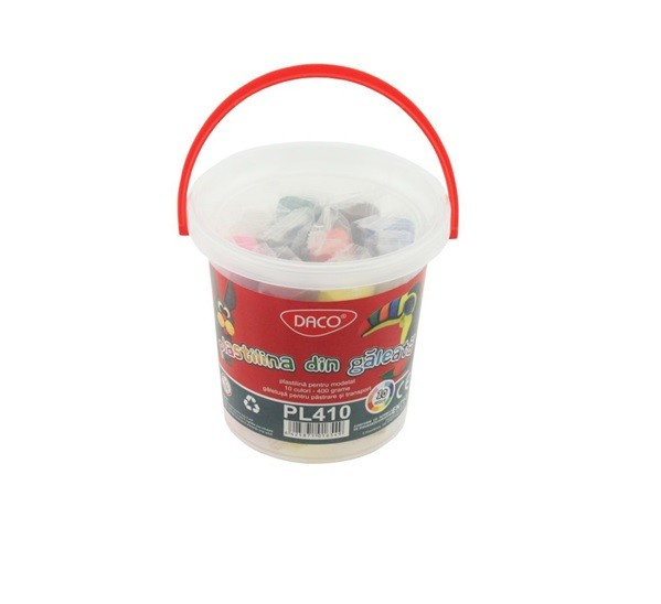 PLASTILINA 10C 400G DACO PLASTILINA DIN GALEATA PL410 [1]