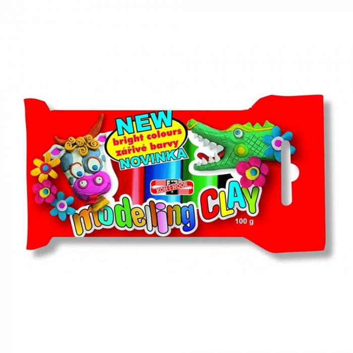 PLASTILINA 5 CULORI 100G KOH-I-NOOR [1]