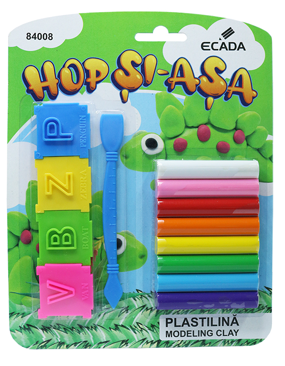 PLASTILINA 8 CULORI + FORME ECADA 84008 [1]
