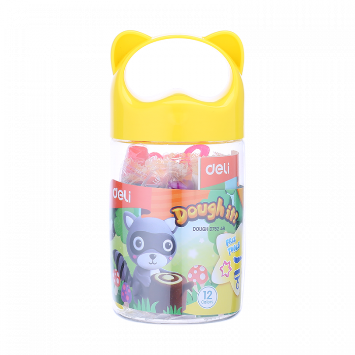 PLASTILINA SOFT AIRDRY GALETUSA 12 CULORI 140G DELI [1]