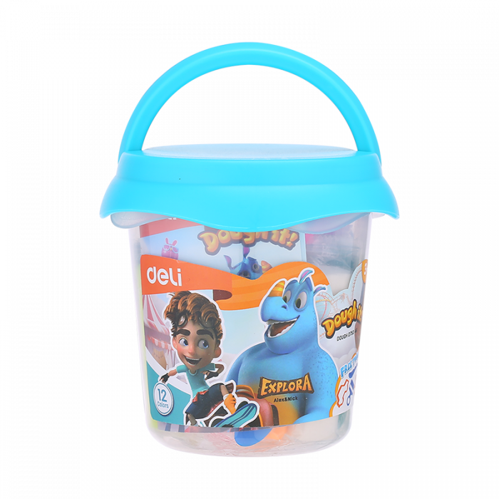 PLASTILINA SOFT GALETUSA 12 CULORI 160G DELI [2]