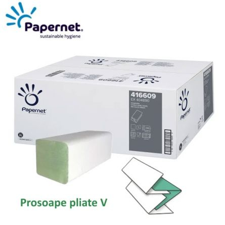PROSOAPE HARTIE VERZI IN V PREMIUM 250/SET PAPERNET [1]