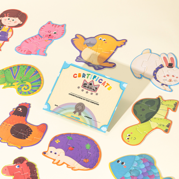 PUZZLE GEANTA CADOU 54 PIESE EFECT LUMINOS FRIENDS 3+  DELI [4]