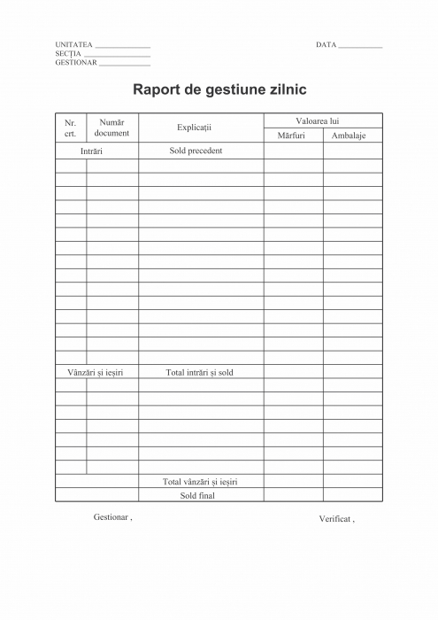 Raport gestiune zilnic A4 - fata/verso [1]