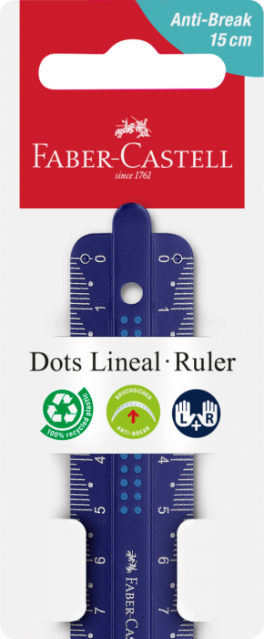 RIGLA 15CM DOTS FABER-CASTELL [2]