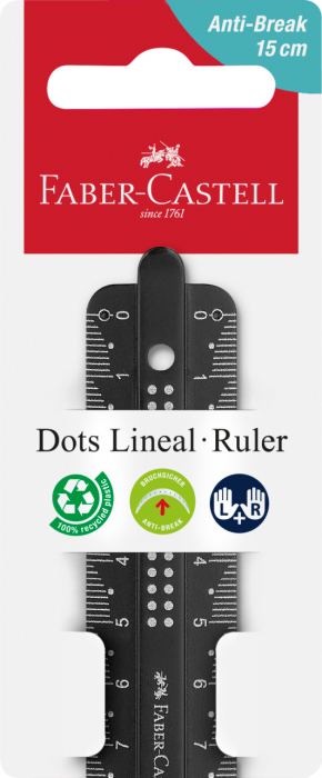 RIGLA 15CM DOTS FABER-CASTELL [1]