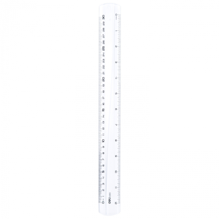 RIGLA 30 CM TRANSPARENTA DELI [1]
