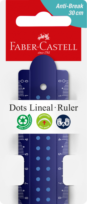 RIGLA 30CM DOTS FABER-CASTELL [1]