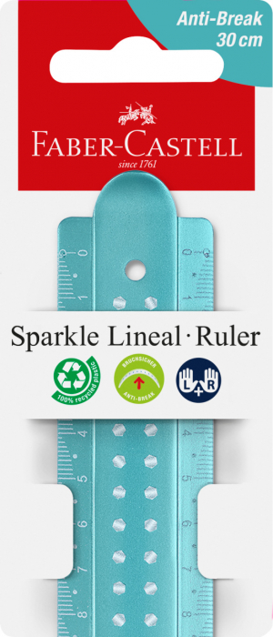 RIGLA 30CM SPARKLE FABER-CASTELL [1]