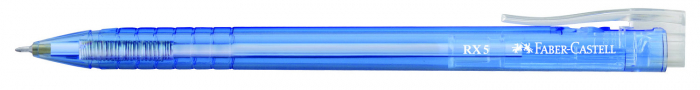 ROLLER 0.5MM SEMI-GEL CU MECANISM ALBASTRU RX5 FABER-CASTELL [2]