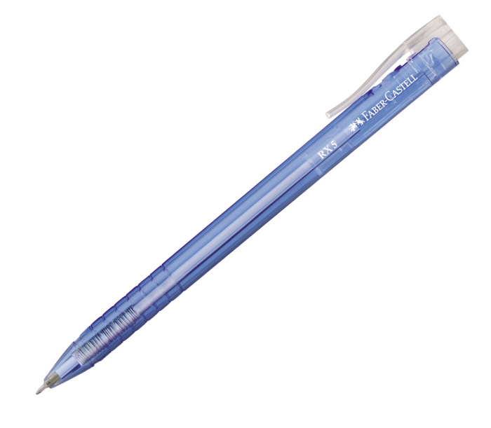 ROLLER 0.5MM SEMI-GEL CU MECANISM ALBASTRU RX5 FABER-CASTELL [1]