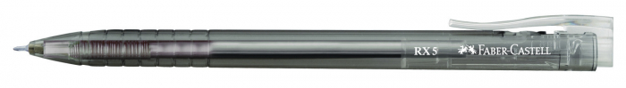 ROLLER 0.5MM SEMI-GEL CU MECANISM NEGRU RX5 FABER-CASTELL [2]
