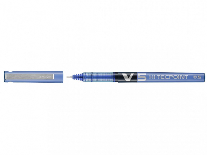 ROLLER 0.5MM V5 ALBASTRU HI-TECPOINT PILOT [3]