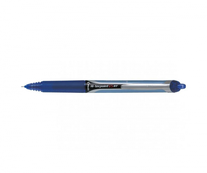 ROLLER 0.5MM V5 ALBASTRU HI-TECPOINT RETRACTABIL PILOT [1]