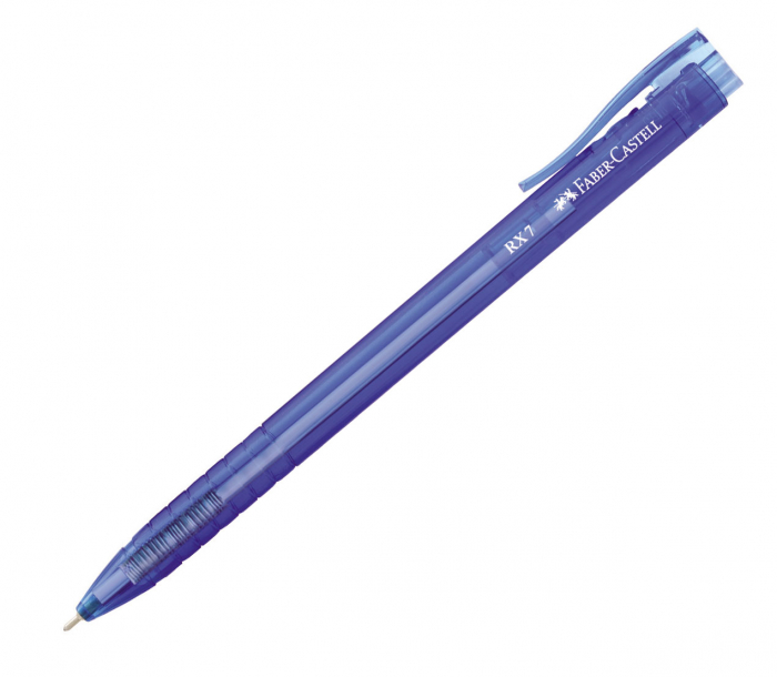 ROLLER 0.7MM SEMI-GEL CU MECANISM ALBASTRU RX7 FABER-CASTELL [1]