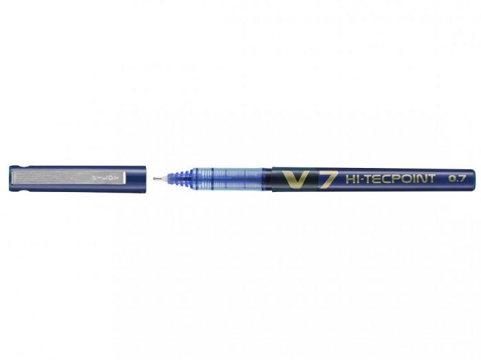 ROLLER 0.7MM V7 ALBASTRU HI-TECPOINT PILOT [3]