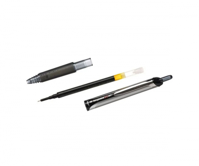 ROLLER 0.7MM V7 ALBASTRU HI-TECPOINT RETRACTABIL PILOT [2]