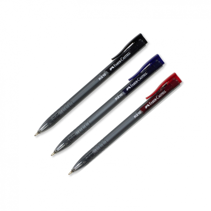 ROLLER 1.0MM SEMI-GEL CU MECANISM ALBASTRU RX10 FABER-CASTELL [2]