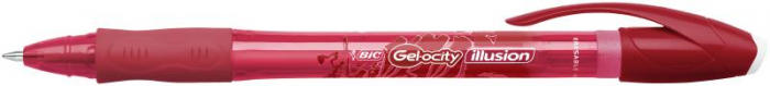 ROLLER CU GEL 0.7MM ROSU ILLUSION BIC [3]