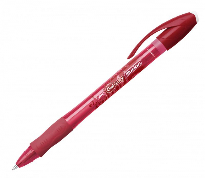 ROLLER CU GEL 0.7MM ROSU ILLUSION BIC [2]