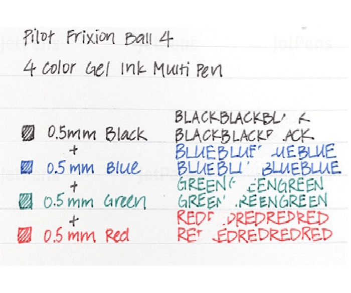 ROLLER CU MECANISM 4 CULORI 0.5MM NEGRU FRIXION PILOT [5]