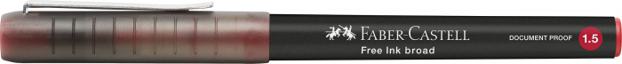 ROLLER FREE INK 1.5MM ROSU FABER-CASTELL [3]