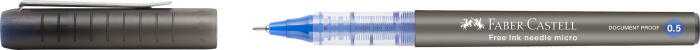 ROLLER FREE INK NEEDLE 0.5MM ALBASTRU FABER-CASTELL [2]