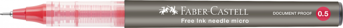 ROLLER FREE INK NEEDLE 0.5MM ROSU FABER-CASTELL [4]