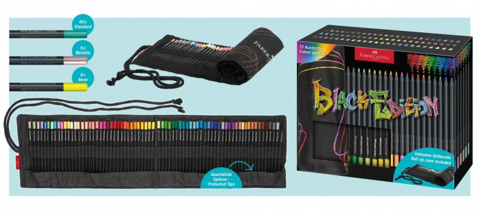 ROLLUP 72 CREIOANE COLORATE BLACK EDITION FABER-CASTELL [5]