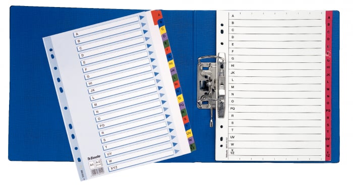 SEPARATOARE INDEX CARTON A-Z MYLAR ESSELTE [2]