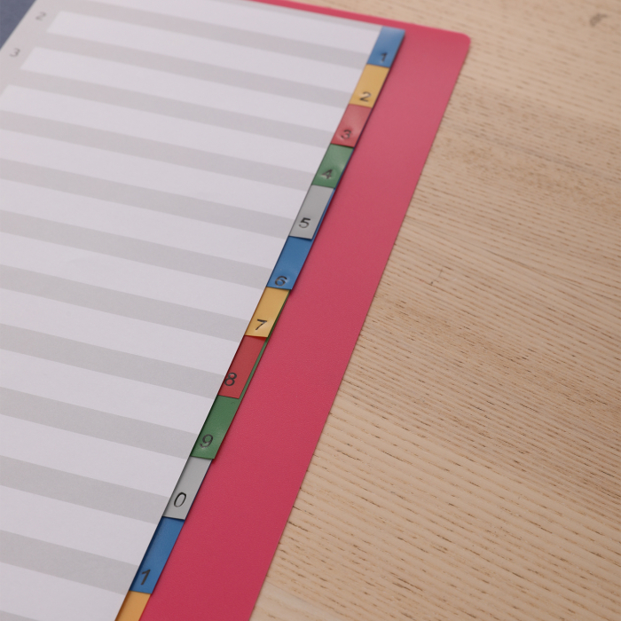 SEPARATOARE INDEX PLASTIC 1-12 COLOR DELI [5]