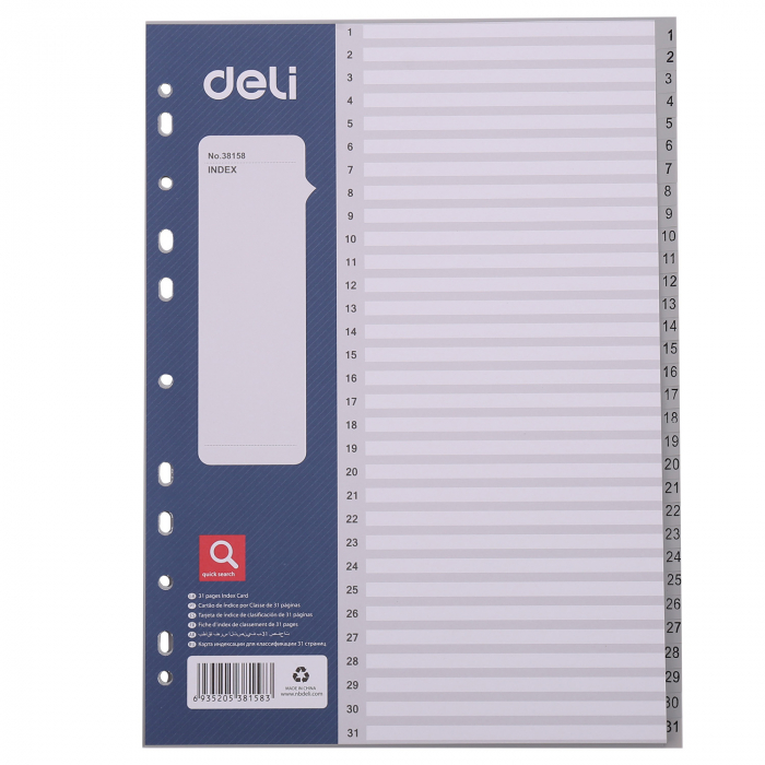 SEPARATOARE INDEX PLASTIC 1-31 DELI [1]