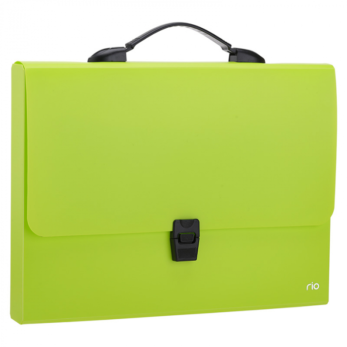SERVIETA PLASTIC CU MANER A4 DIVERSE CULORI NEON DELI [1]
