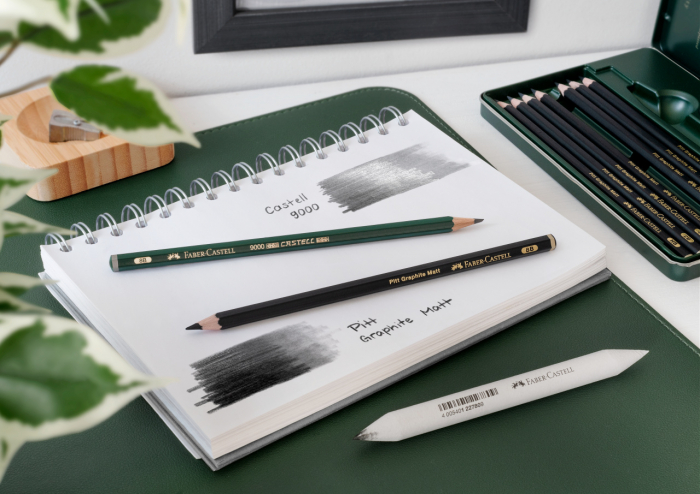 SET 20 BUC CREION GRAFIT MAT + CASTELL 9000 FABER-CASTELL [2]