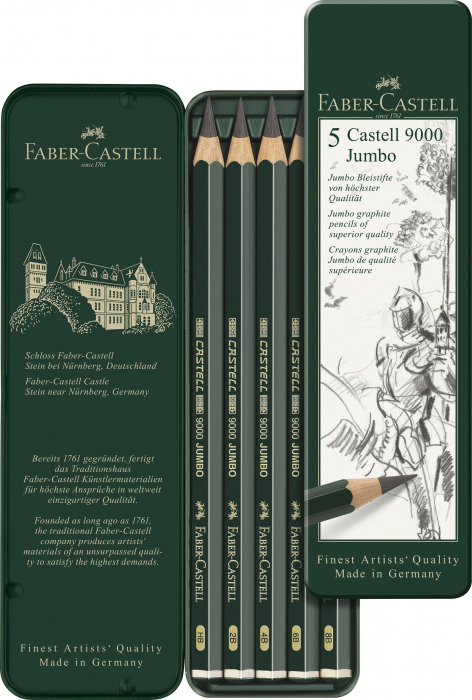 SET 5 BUC CREION GRAFIT CASTELL JUMBO FABER-CASTELL [2]