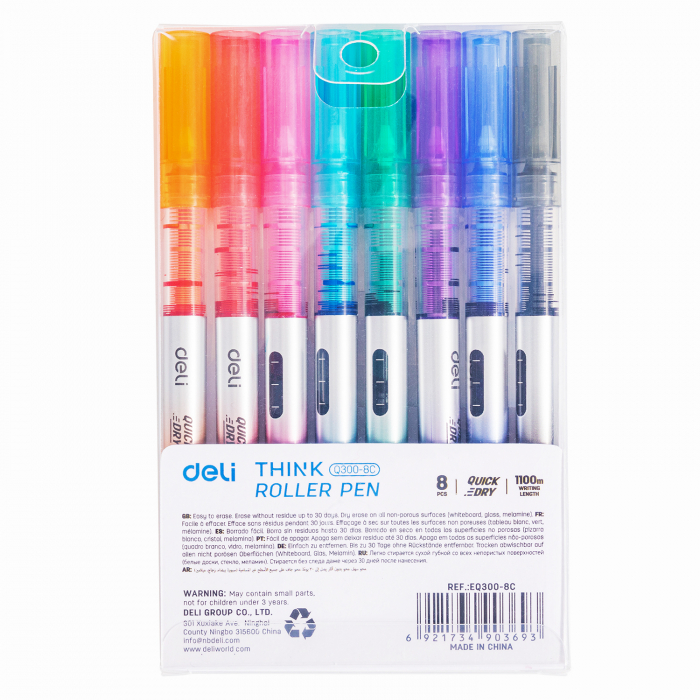 SET 8 BUC ROLLERE FREE INK 0.5MM DIV CULORI DELI [3]