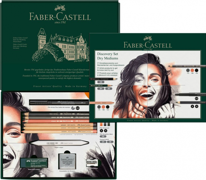 SET ARTA DISCOVERY DESEN USCAT 17 PIESE FABER-CASTELL [3]