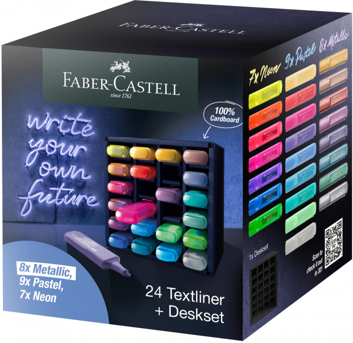 SET BIROU 24 BUC TEXTMARKER 46 FABER-CASTELL [1]