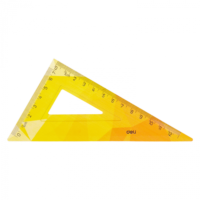 SET GEOMETRIE 3 PIESE FLEXIBIL COLOR (RIG.15, ECH.13CM, ECH.13CM) DELI [3]