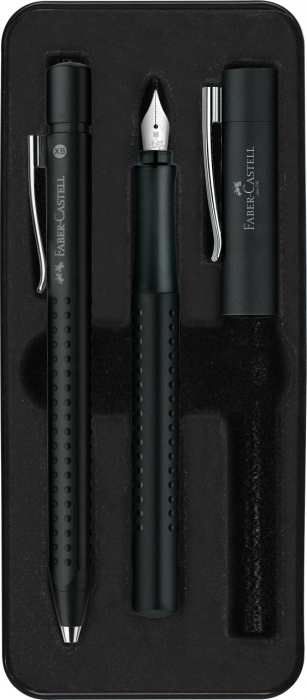 SET STILOU + PIX GRIP 2011 NEGRU FABER-CASTELL [1]