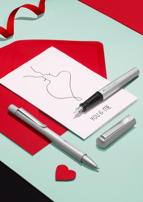 STILOU HEXO ARGINTIU MAT F FABER-CASTELL [5]