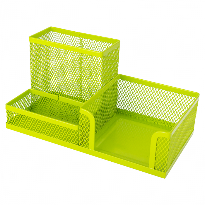 SUPORT BIROU 3 COMPARTIMENTE MESH COLOR DELI [3]