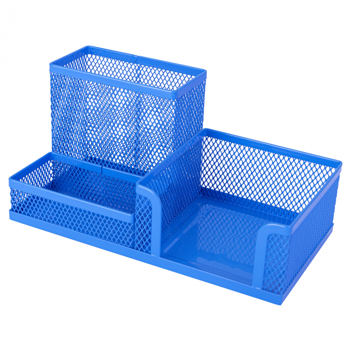 SUPORT BIROU 3 COMPARTIMENTE MESH COLOR DELI [2]